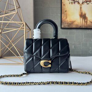 TABBY TOP HANDLE BAG WITH QUILTING